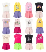 Comprar Kit 10 Peças De Roupa 1 Ao 14 Feminino 5 Camisetas +5 Shorts