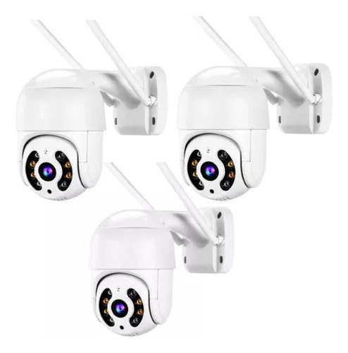 Pack X3 Cámara Ip Wifi Exterior Hd 1080p Inalámbrica