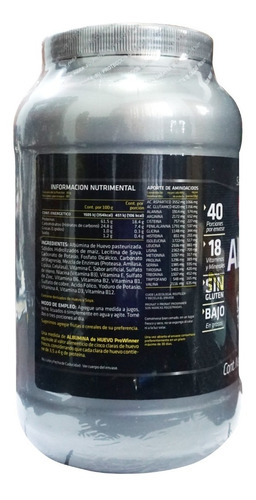 Imagen 4 de 5 de Albumina De Huevo (natural 1200 Gr) Prowinner