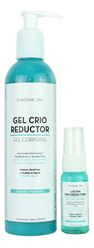  Gel Crio Reductor Estilizante, Masaje, Vendas Frías. Fragancia Herbal Fresca