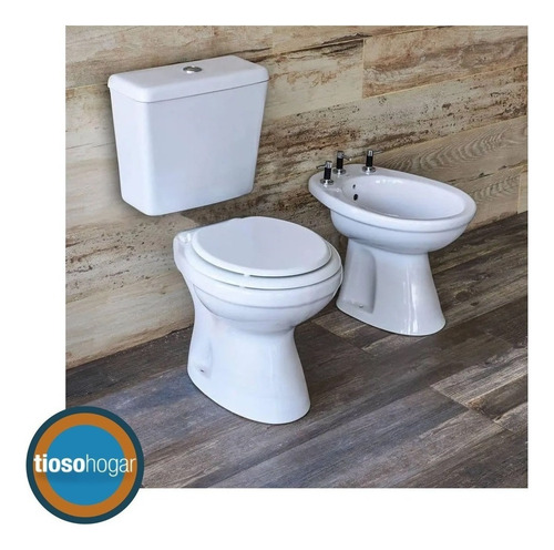 Imagen 2 de 10 de Juego Baño Vanitory Griferia Accesorio Tapa Completo