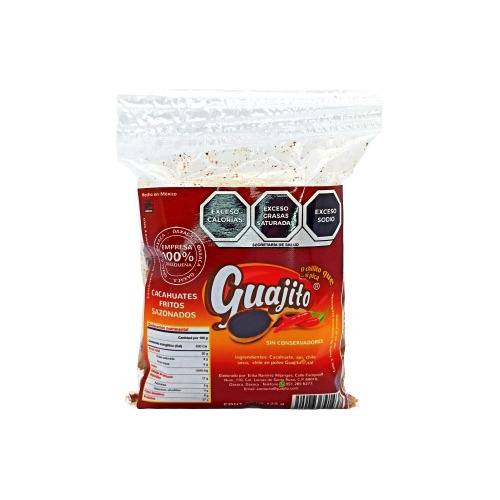 Cacahuates Guajito Bolsa 125 G.