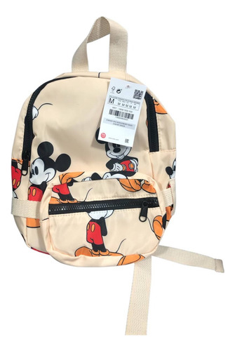 Mochila Escolar Original Mickey Mouse 3l Reforzada 2 Bolsillos Nailon/poliéster - Niños, Ideal Preescolar, Color Variado.