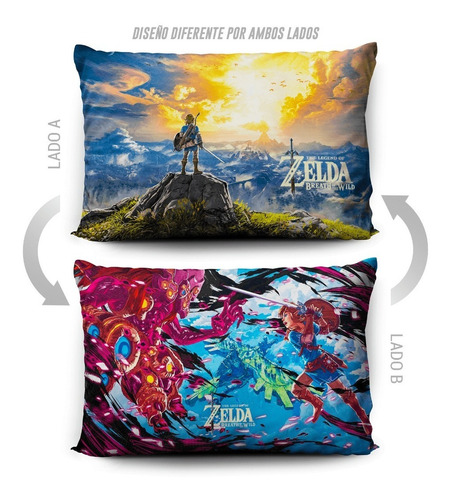 Funda De Almohada The Legend Of Zelda Bow 70x45cm Vudú Love