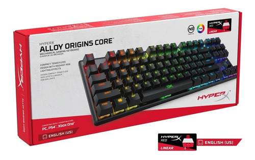 Imagen 5 de 5 de Teclado Hyperx Alloy Origins Core Gamer Mecánico Rgb Oferta!