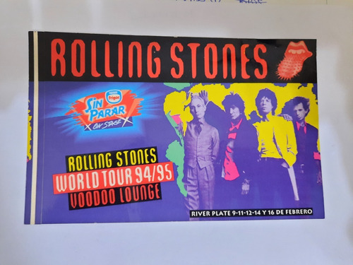 Imagen 1 de 2 de Stickers Rolling Stones Argentina Voodoo Lounge Tour 94-95