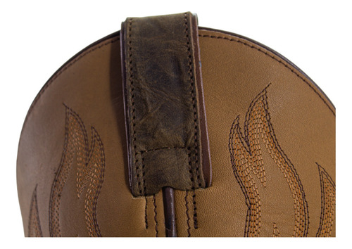 Botas Vaqueras Justin Hombre Blent Arrugado Jb5575 Café Arru