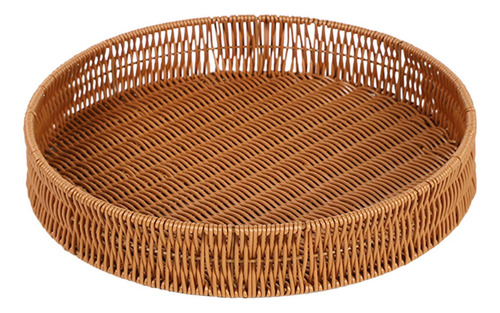 // Caja De Almacenamiento De Mimbre, Recipiente Redondo M