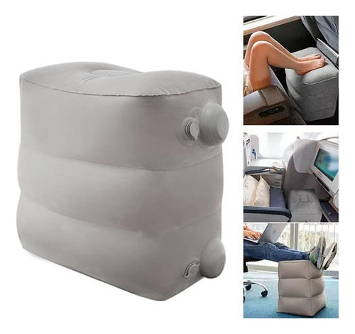 Reposapiés Inflable, Almohada Para Viajar En Avión. [u]