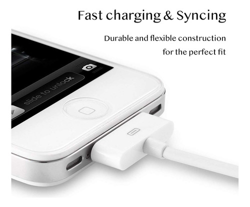 Cable De Carga Usb Para iPad 2 | 3 iPhone 4s iPod 4 5 6 Nano