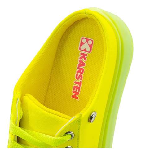 Tenis Niña Slip On Karsten Amarillo 18-24 Super Cómodos