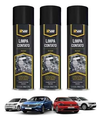 Kit 6 Limpa Contato Spray Neutro 300ml 200g M500 