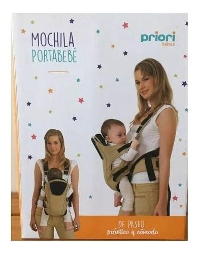 Imagen 7 de 10 de Mochila Portabebe Mediana Reversible Reforzada Priori