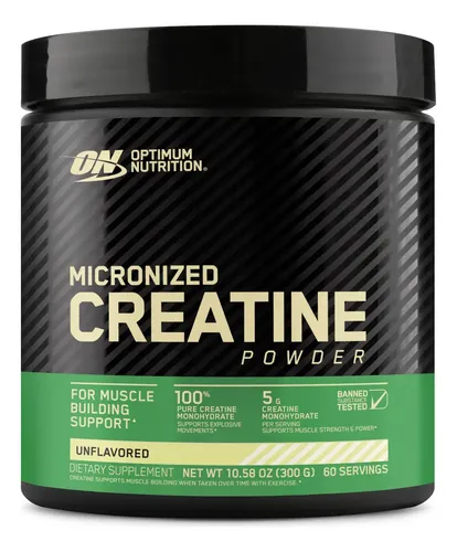 Creatina Micronizada Pó Sem Sabor 300g On Optimum Nutrition