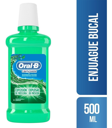 Enjuague Bucal Oral-b Complete Explosión De Frescura 500 Ml