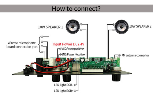 Módulo De Placa De Decodificación Bluetooth Mp3 Para Bocina