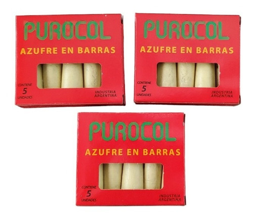 Azufre En Barra X Caja De 100 Un (20 Pack X 5 Un)