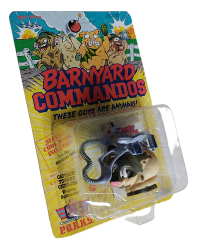 Barnyard Commandos . Captain Tusker Chitlins. Playmates 1989