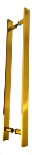 Puxador Para Portas Madeira / Vidro Alumínio Dourado - 40 Cm