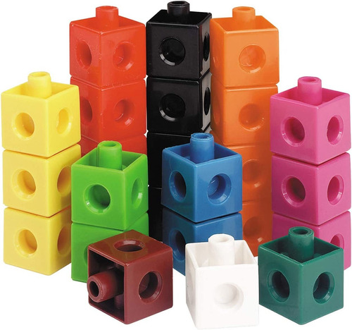 Learning Resources Encajables Snap Cubes, Color (ler7586)