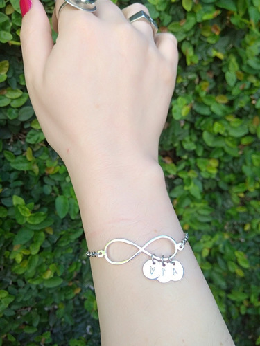Pulsera Infinito + Iniciales Plata925