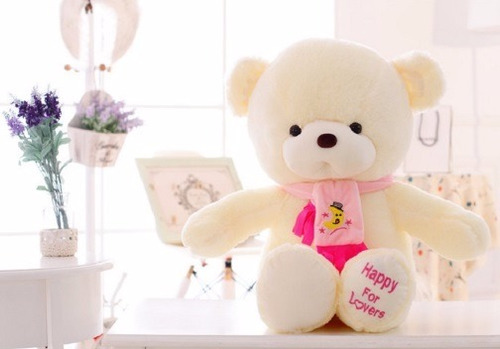 Ursinho Urso Rosa Lindo Presente Decoração Quarto Bebê Neném