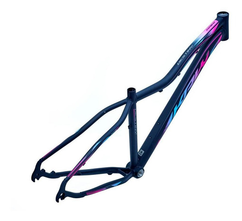 Quadro Bicicleta Destiny Aro 29 Alumínio Mtb - Krw Cor Preto/rosa E Azul