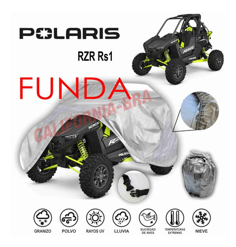 Funda Cubierta Lona Moto Cubre Polaris Rzr Rs1