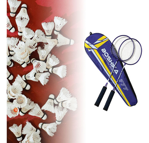 2 Uds Raquetas De Bádminton Juego De Raquetas De Púrpura
