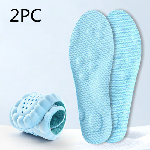 Plantilla Deportiva Azul Cielo, 2 Piezas, 41 A 42, Para Niño