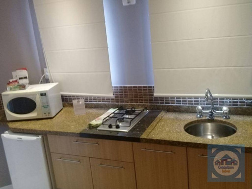 Imagem 13 de 21 de Flat Com 1 Dormitório À Venda, 50 M² Por R$ 424.000,00 - Gonzaga - Santos/sp - Fl0062