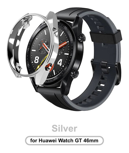 Carcasa De Tpu Para Huawei Watch Gt 46mm - Silver