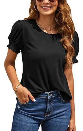 Camiseta De Verano Para Damas De Pelo Cort B0b3rjfd9n_050424