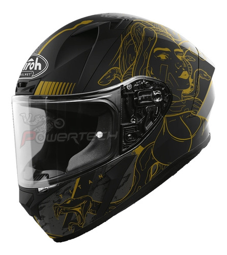 Casco Integral Airoh Valor Titan Medusa Touring Pista Urbano