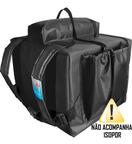 Imagem 2 de 5 de Bolsa Mochila Bag Delivery Lona S Pizza Até 35cm Sem Isopor