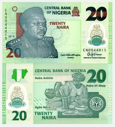 Nigeria - 20 Naira - Año 2018