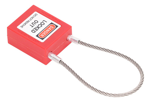 Candado De Seguridad Con Cierre De Etiqueta Y Cable De Acero