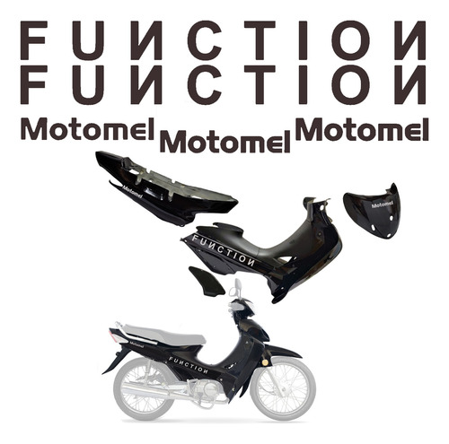 Kit Calcomanias Vinilo Para Moto Motomel Function 110