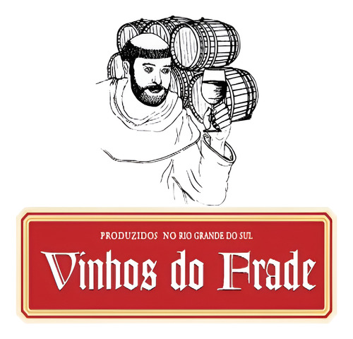 Vinho Do Frade Tinto Suave 2 Litros Vinho Do Sul P/ Sua Mesa
