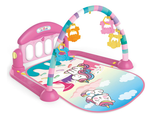 Tapete De Atividades JReplay Kids joy Arco-íris Piano Musical