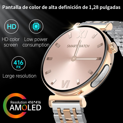 Reloj Inteligente Mujer Ecg Llamada Asistente De Voz 2024