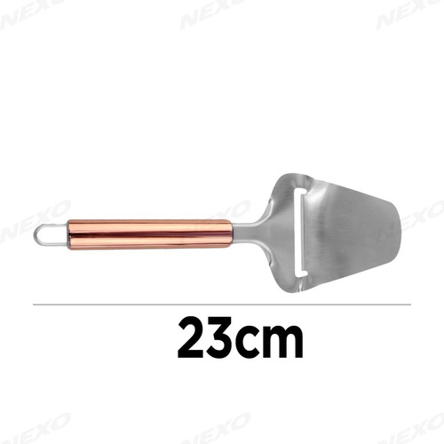 Cortador Plaina Queijo Espatula Fatiador Aço Inox Rose Gold