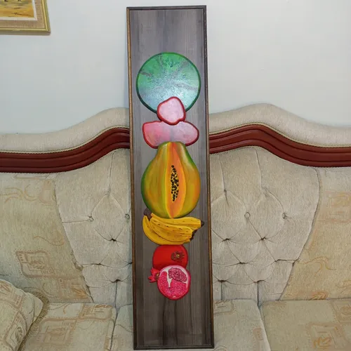 Cuadro De Frutas En Madera (Usado)