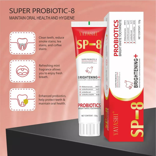 Pasta De Dientes Blanqueadora Probiótica Sp-8 120 G* 3 Pieza