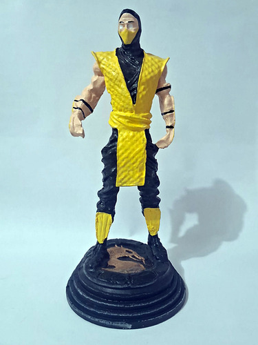 Estátua Boneco Action Figure Scorpion Mortal Kombat 19cm (Usado)