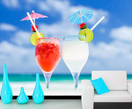 Palito Guarda Sol Chuva Enfeite Para Copo Drink Bebida -30un