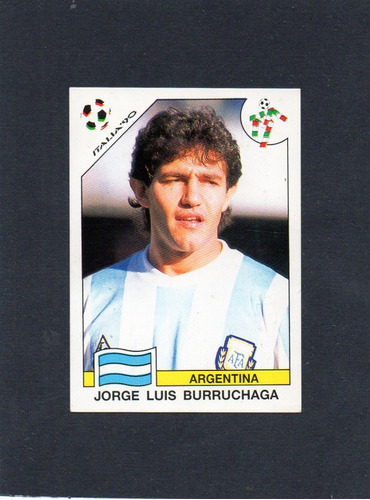 Figurita World Cup Story 1997. Burruchaga. N° 223. Mira!!!