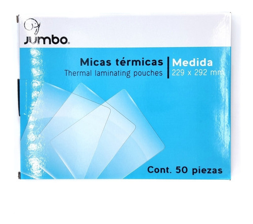 Mica Térmica Tamaño Carta Jumbo 8 Milésimas C/50 Piezas