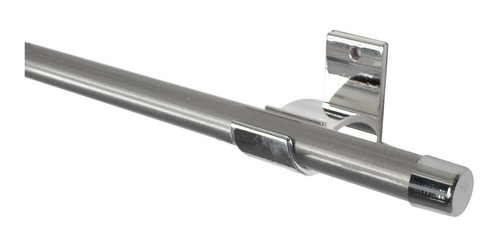 Kit Varão Para Cortina Simples 19mm 1,00m Alumínio