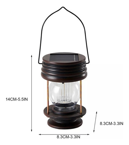 Lâmpada De Vedação De Luz Led Suspensa Solar Lanterna De Pa